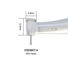 Dental 1:5 Electric Handpiece LED Fiber Optic Contra Angle Ti-MAX NSK Z95L X95L