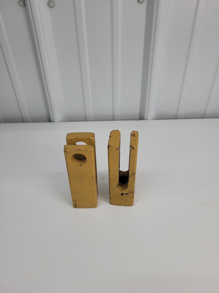 Air Cylinder Clevis Rods Heavy Duty 3/4 Pin Hole 5/8 Thread Qty 1 Yellow Gray b4