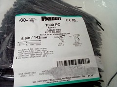 Panduit PLT1.5M-M30 Locking Cable Tie, Miniature, Black {1,000-Pack} 6.6,5.6-INC