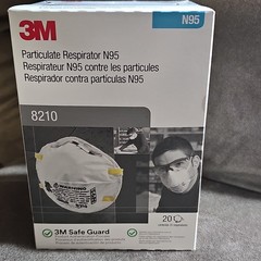 New 3M N95 Particulate Respirator Face Mask 8210 – Box Of 20 PCS