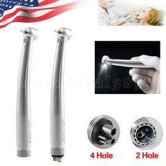 Dental Fiber Optic LED E-generator High Speed Handpiece Turbine 2/4 Hole YBM/YBB