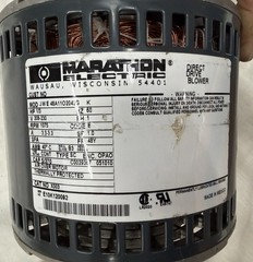 Marathon Electric Direct Drive Blower Motor 208-230V 3.3A Thermally Protected