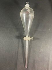 PYREX 500mL Squibb Separatory Funnel w/ Stopcock #22 Stopper Neck 6340-500