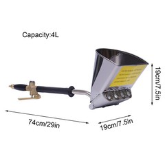 Air Stucco Cement Texture Hopper Sprayer with 4 Jets for Efficient Wall Coating