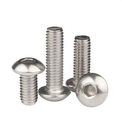 M3 M4 M5 Button Head Screws Hexagon Allen Socket Bolts A2 Stainless Steel