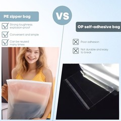 14×18 Inch Clothes Packaging Bags for , 50Pcs 2 Gallon Frosted Zipper Clothin…