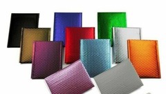 Any Size Color MATTE METALLIC Poly Bubble Mailers Mailing Envelopes Padded Bags