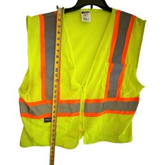 Radar by Radians Large Work Utility Vest SV22-2ZGM Yellow Gray Orange