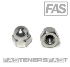 (50) 1/4-20 Stainless Steel Hex Acorn Cap Nuts (50 Pieces)