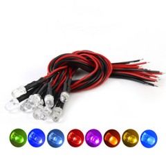 Pre-Wired LEDs Prewired Resistor 3mm/5mm Ultra Bright : 5V ~ 12V Various Colours
