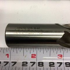 Hanita Cobalt M 42 End Mill, 7/8 X 7/8 X 3 1/2 X 5 3/4 , USA , 4 Flute, 3112-15