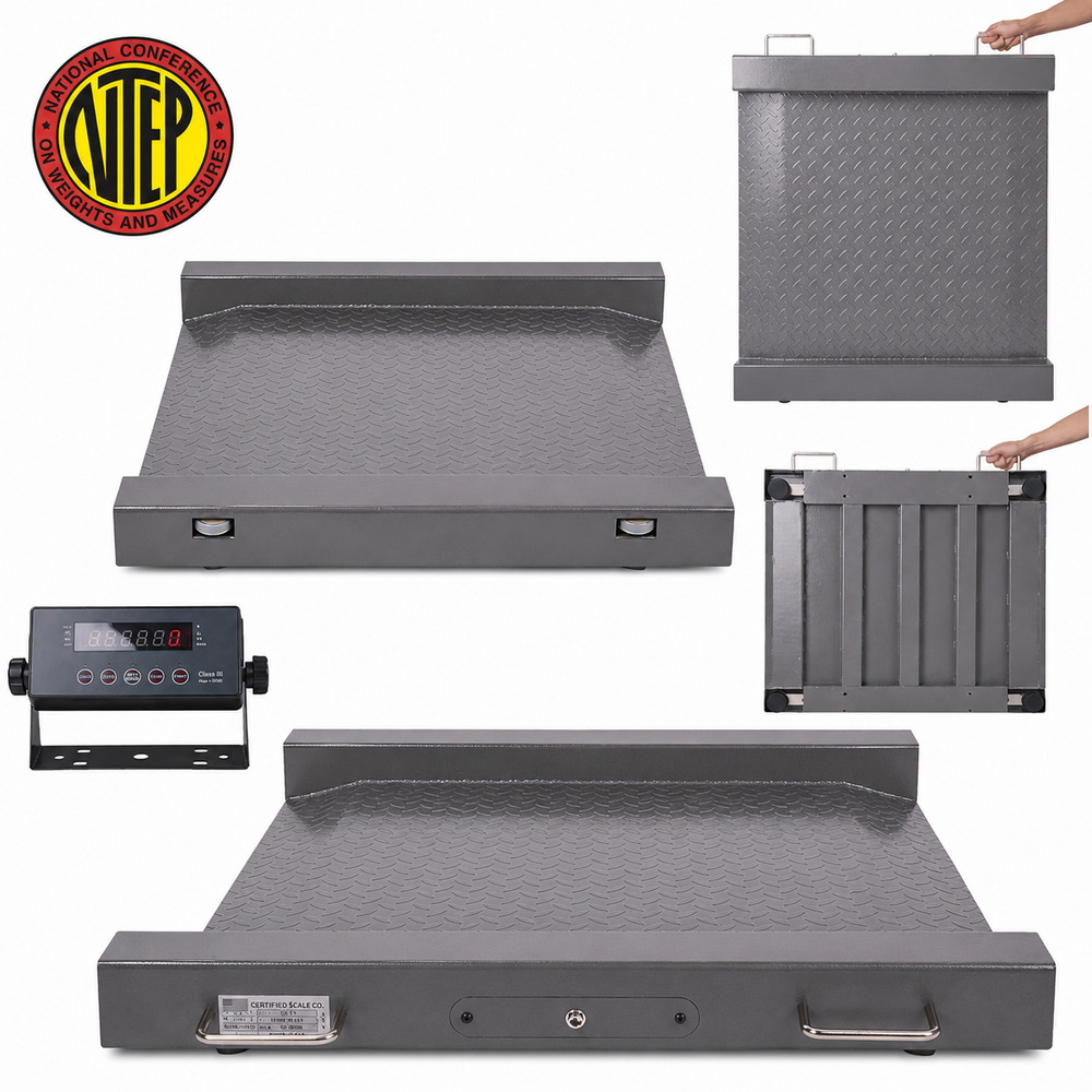 NTEP Certified Industrial Portable Drum scales 48″ x 48″ Platform Size 20000 lbs