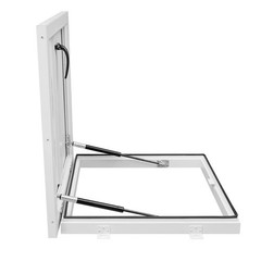 19.7in L X 19.7in Roof Security Door Roof Hatch Roof Access Hatch White US Ship