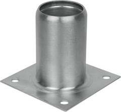 3-1/8 Inch Total High Stainless Steel Leg Socket Set of 4