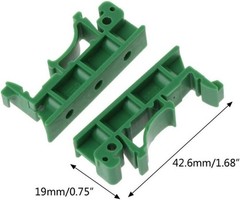 Easy-to-Install 10 Pack PCB DIN Rail Mounting Holders – Lightweight & Reliable