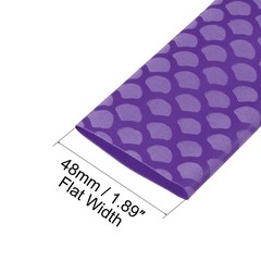 Heat Shrink Wrap Tubing for Fishing Rod Grips Handle 48mm 3.3ft 2:1 Purple