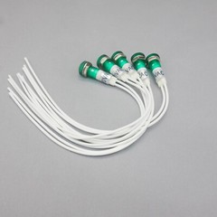 10Pcs 120V AC 10mm GREEN Panel Mounting LED Indication Signal Pilot Lights