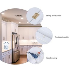 Hemoton Wall Mounted Key Storage Single Bird Design Wooden Key Holder Cabinet