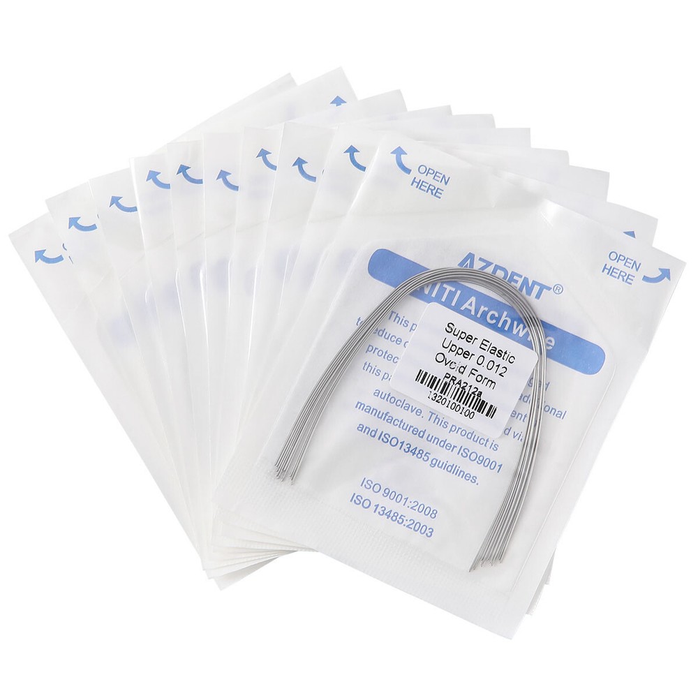 AZDENT Dental Ortho Super Elastic Niti Arch Wires Round /Self-ligating Brackets