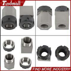 Findmall ER32 Collet Block Spring Hex & Square Chuck Holder For CNC Machine