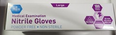 MedPride MPR-50505 Powder-Free Nitrile Exam Gloves Size Large Pack of 100