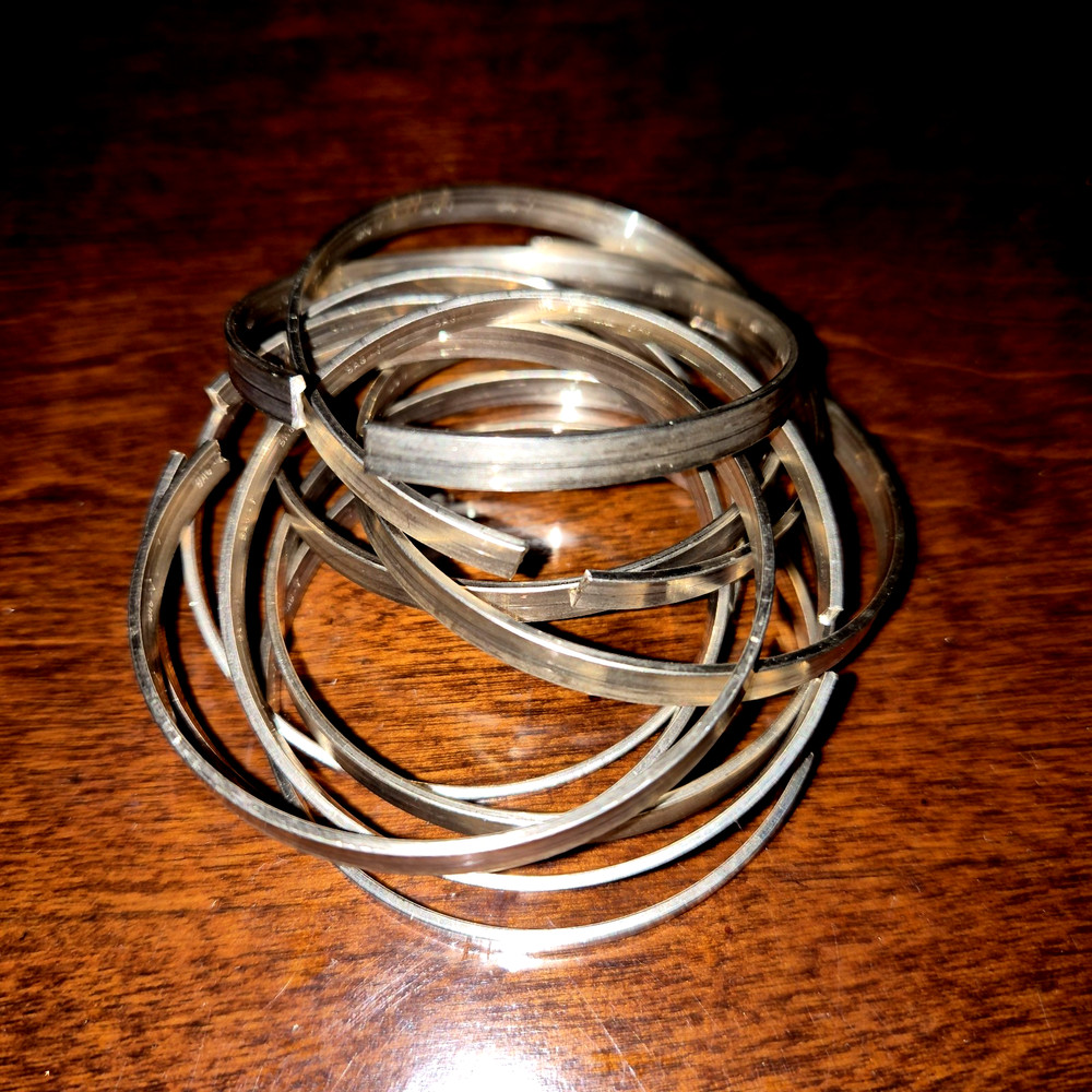 Lot of 10 Silver 56% BAG-7 Brazing Rings Prince Izant 2.25 OD 93 Grams Not Scrap