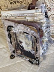 VINTAGE STYLE HAND MADE JUNK JOURNAL (Tranquil Moments) see video