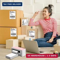 Phomemo Genuine 4X6 Thermal Shipping Label 100 Labels per Stack – 4×6 FanFold Th