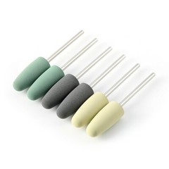 8Pcs Dental Resin Base Acrylic Polishing Kit HP 2.35mm Silicone Polishers Burs