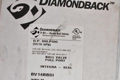 Diamondback BV14BBSI Refrigeration Ball Valve Full Port 800 PSIG Brass HVAC USA