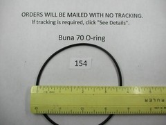 154 O-ring. 3-3/4″ ID x 3-15/16″ OD x 3/32″ thick. Buna-70. Quan 1.