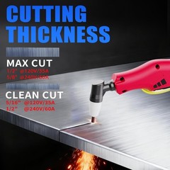 60A LED 120/240V IGBT Plasma Cutter 1/2″ Clean 5/8″ Max RBC6000D Max