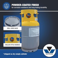 30 lb Refrigerant Recovery Cylinder, Yellow/Gray-~
