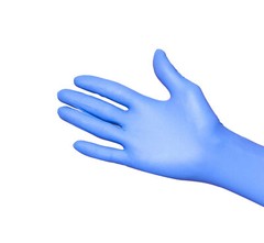 Basic 1000 PCS Blue Vinyl Exam Gloves XL-SIZE