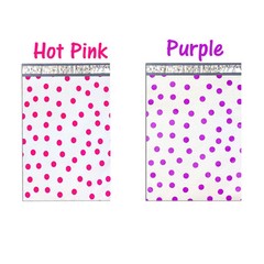 12″ x15″ All Color Exclusive Polka Dot FLAT POLY Mailers_w Kiss Lips Stickers