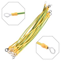 Ground Wire 10cm/20cm/30cm 20pcs BVR Solar PV Ground Wire Yellow-green