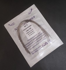 Dental Orthodontic Thermal Activated Niti Wires Round Arch Wires Ovoid Form