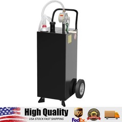 30 Gallon Fuel Caddy Fuel Storage Tank, Gasoline Diesel Fuel Container with Pump