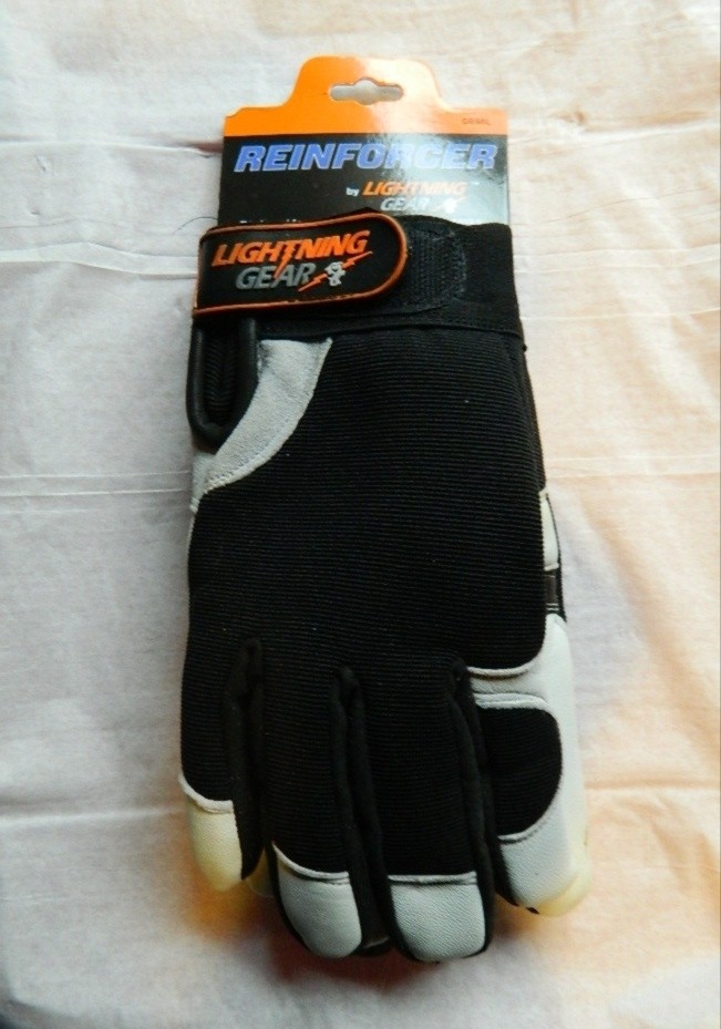Lightning Gear Gloves Mens Large Goatskin Thinsulate Reinforcer NWT 0856L
