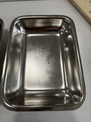 Polar Ware Stainless Steel 18-8 Steam Table Pans 1/9 Size USA Made Lot of 6