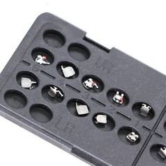 20 pcs/kit Dental Orthodontic MIM Mini Brackets ROTH 0.022” on 3 4 5 hooks