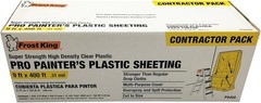 9′ x 400′ Frost King High Density Painter’s Plastic Sheeting – Selection