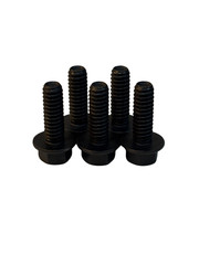 (100 Pcs) 1/4″-20×3/4″ Grade 8 Hex Flange Bolt Full Thread Zinc Phos & Oil