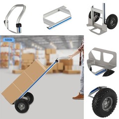 500lbs Aluminum Hand Truck – Heavy Duty Folding Dolly Cart for Moving Warehouse