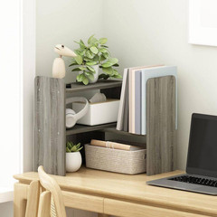 Gray 23.7 In. X 15.7 In. Wood Modern Adjustable Desk Organizer