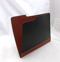 File Folder Leather by Graphic Image Made in America Black w Saddle