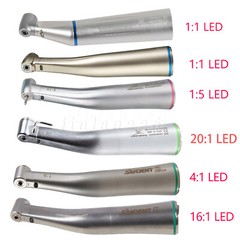 Dental LED Fiber Optic 1:1 1:5 20:1 4:1 16:1 Contra Angle Handpiece NSK Ti Max