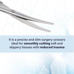 7″ Curved Blunt Metzenbaum Dissecting Scissors Premium Quality Stainless Steel