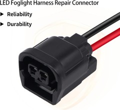 LED Foglight Harness Repair Connector Plug Pigtail Compatible with Accord 2016 2