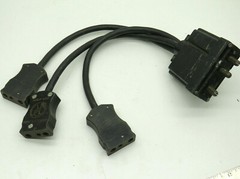 Union Connector 3-Way Split Size Adapter Male Plug to Female FC255G